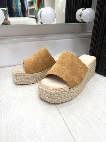Cybil Woven Platform Mules