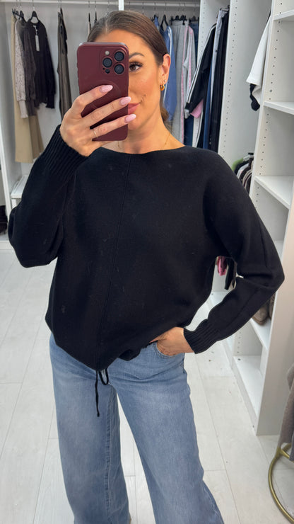 Wyona Plain Drawstring Hem Jumper