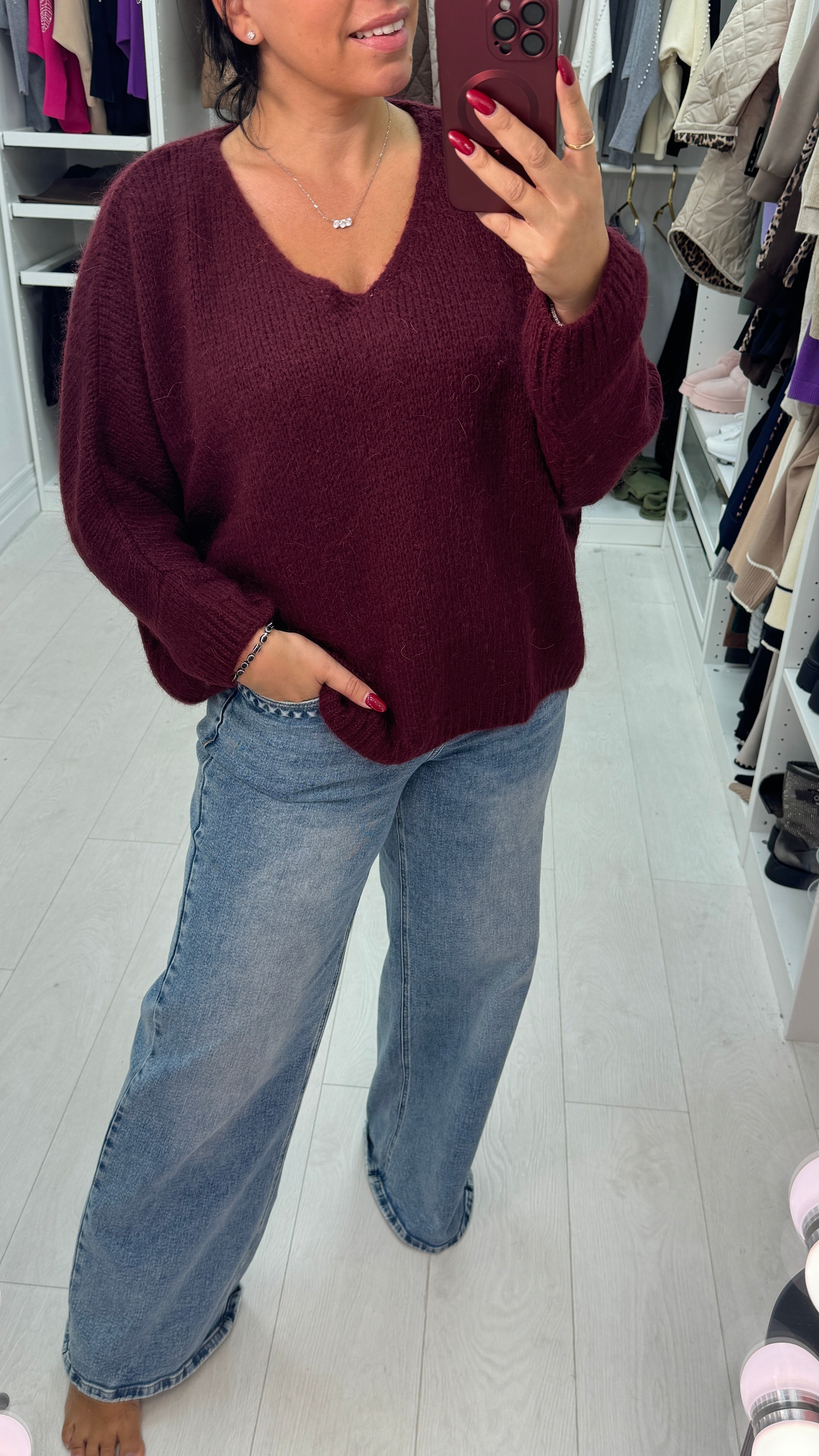 Dahlia Plain Super Soft Oversized Jumper