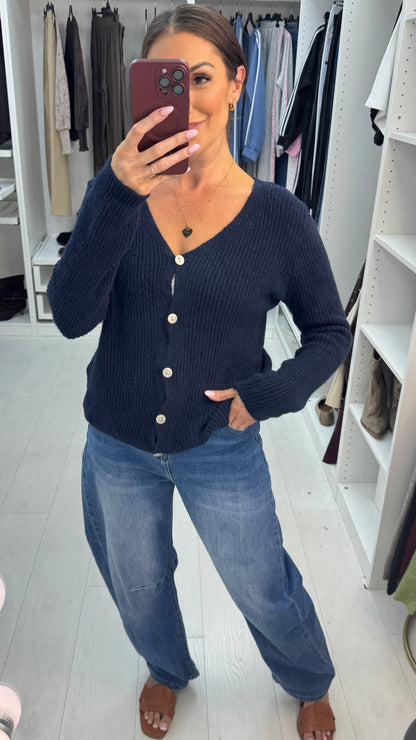 Denia Plain Super Soft Knit Cardigan