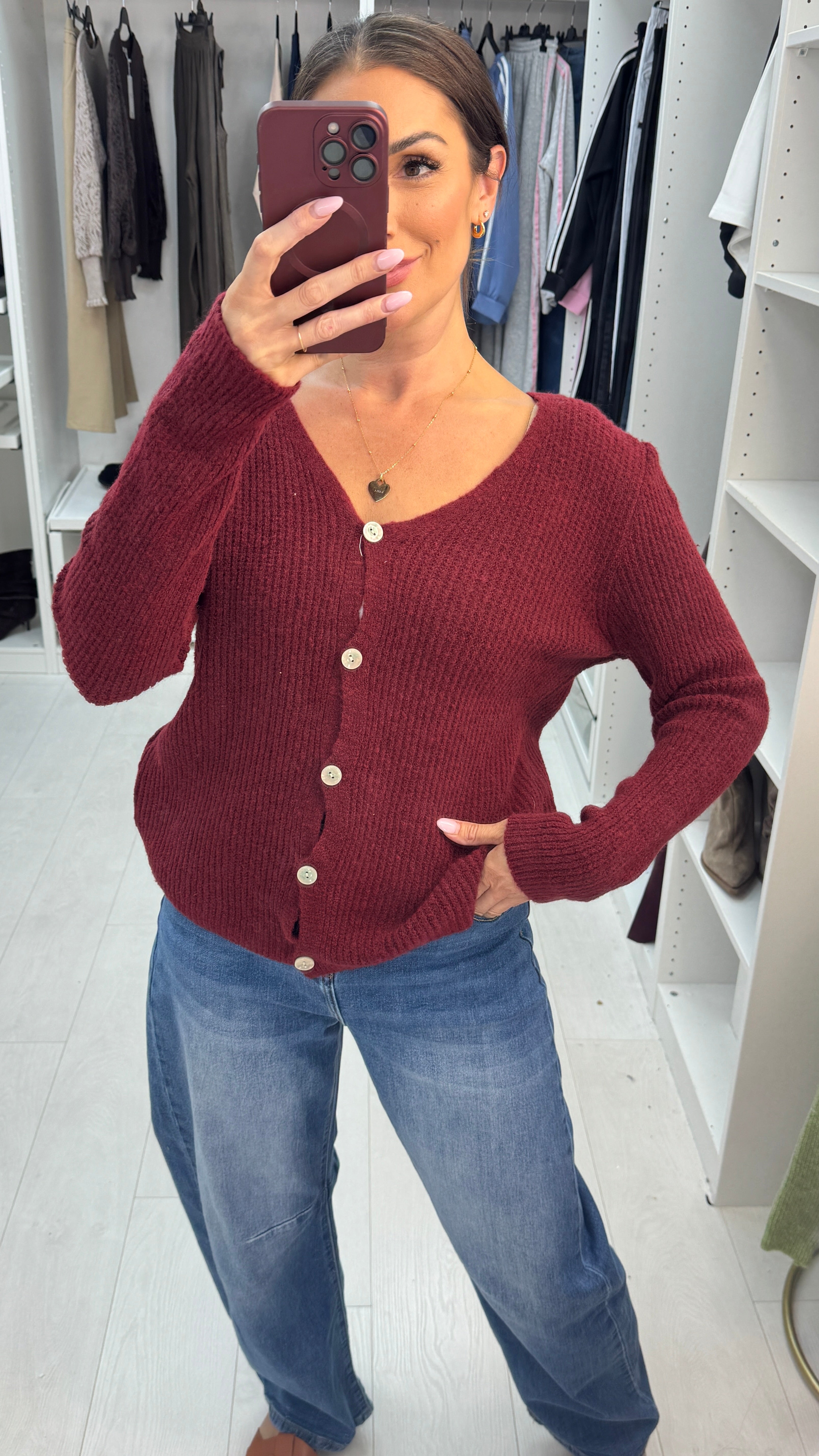 Denia Plain Super Soft Knit Cardigan