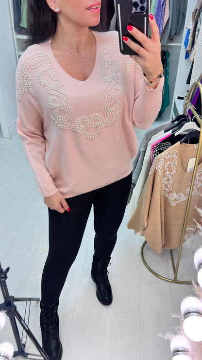 Elliz Pearl Detail Supersoft Jumper