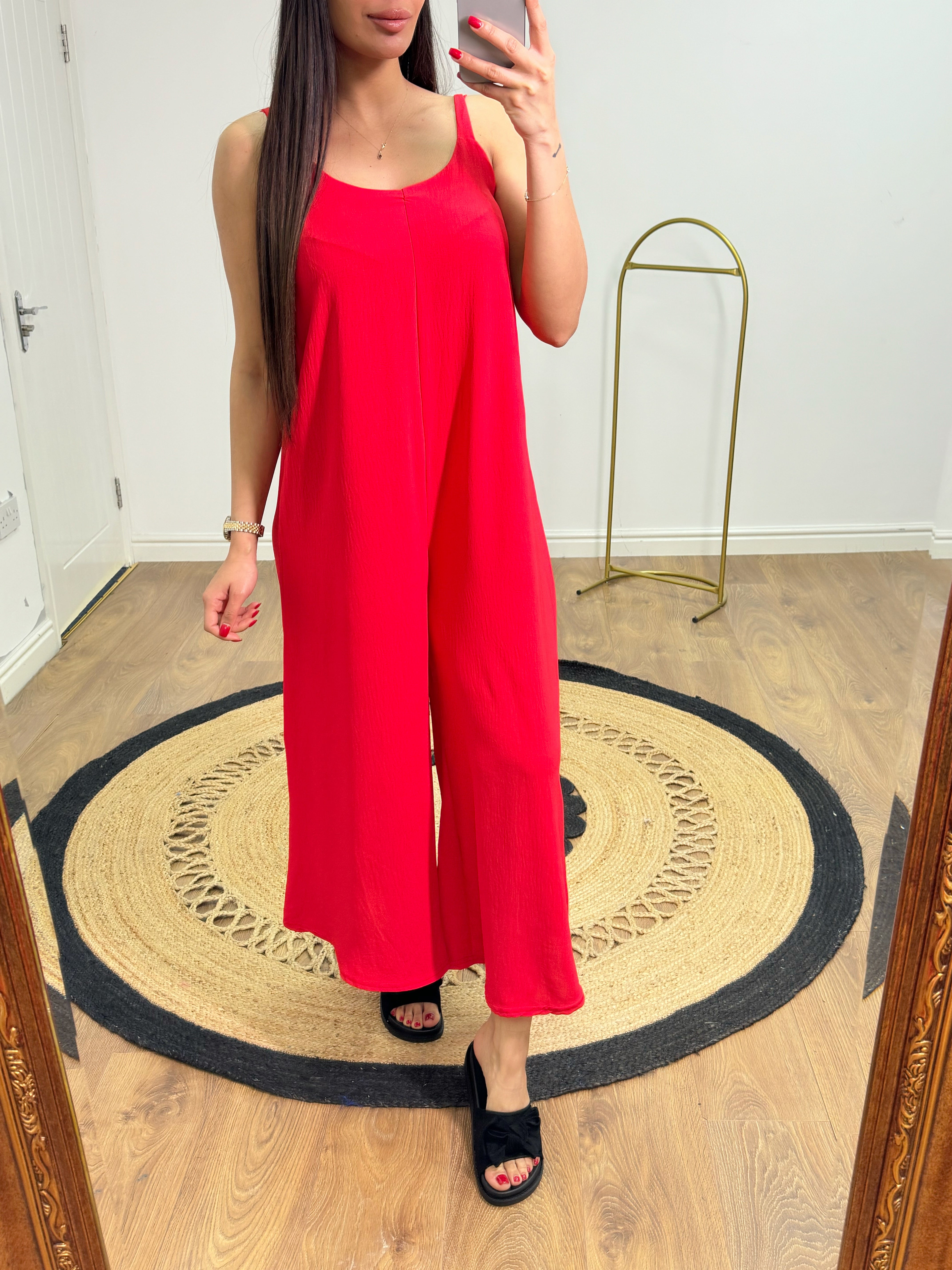 Zendaya Plain Wide Leg Jumpsuit