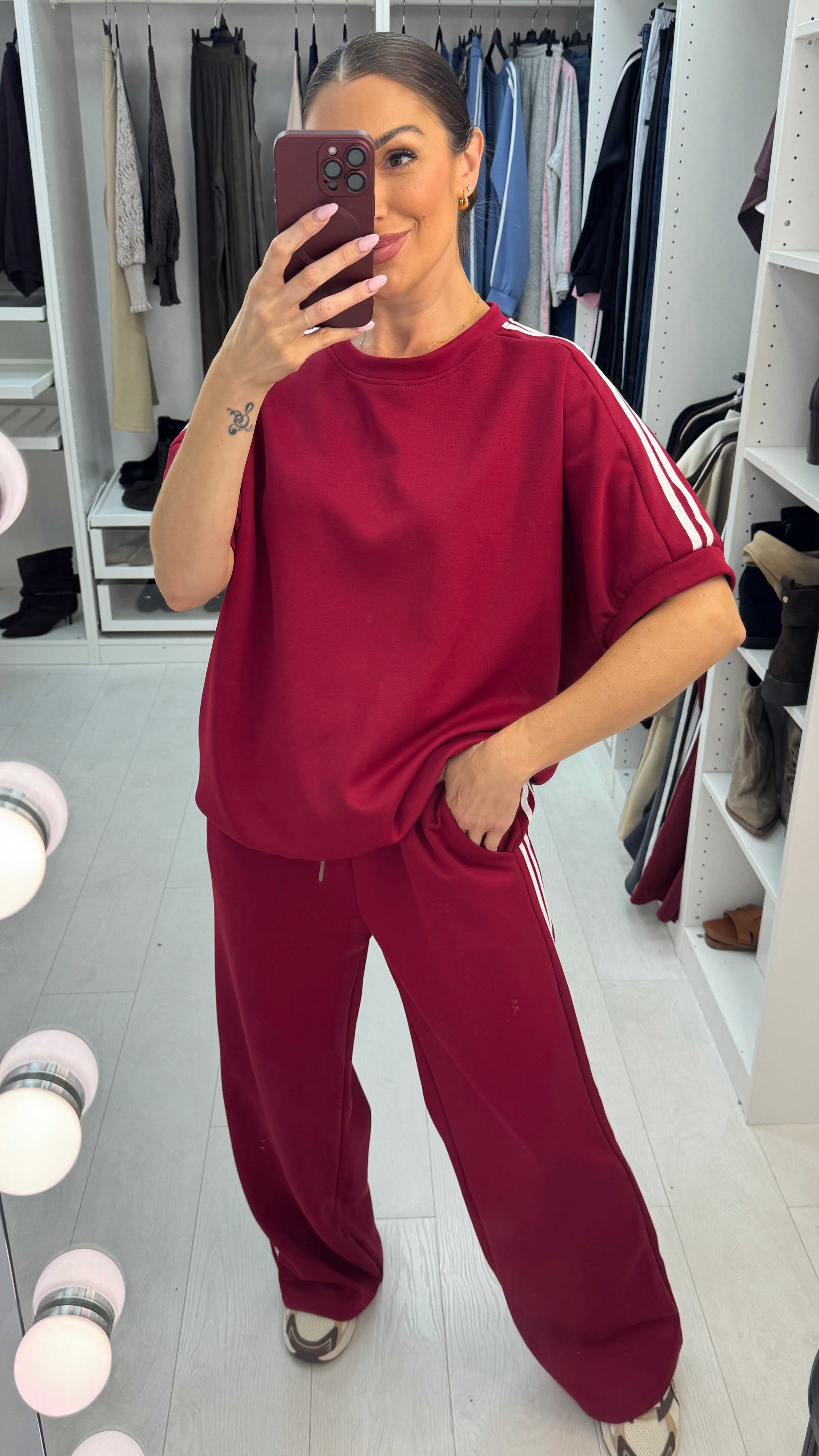Lucy Loose Fit Side Stripe Detailed Loungewear Set