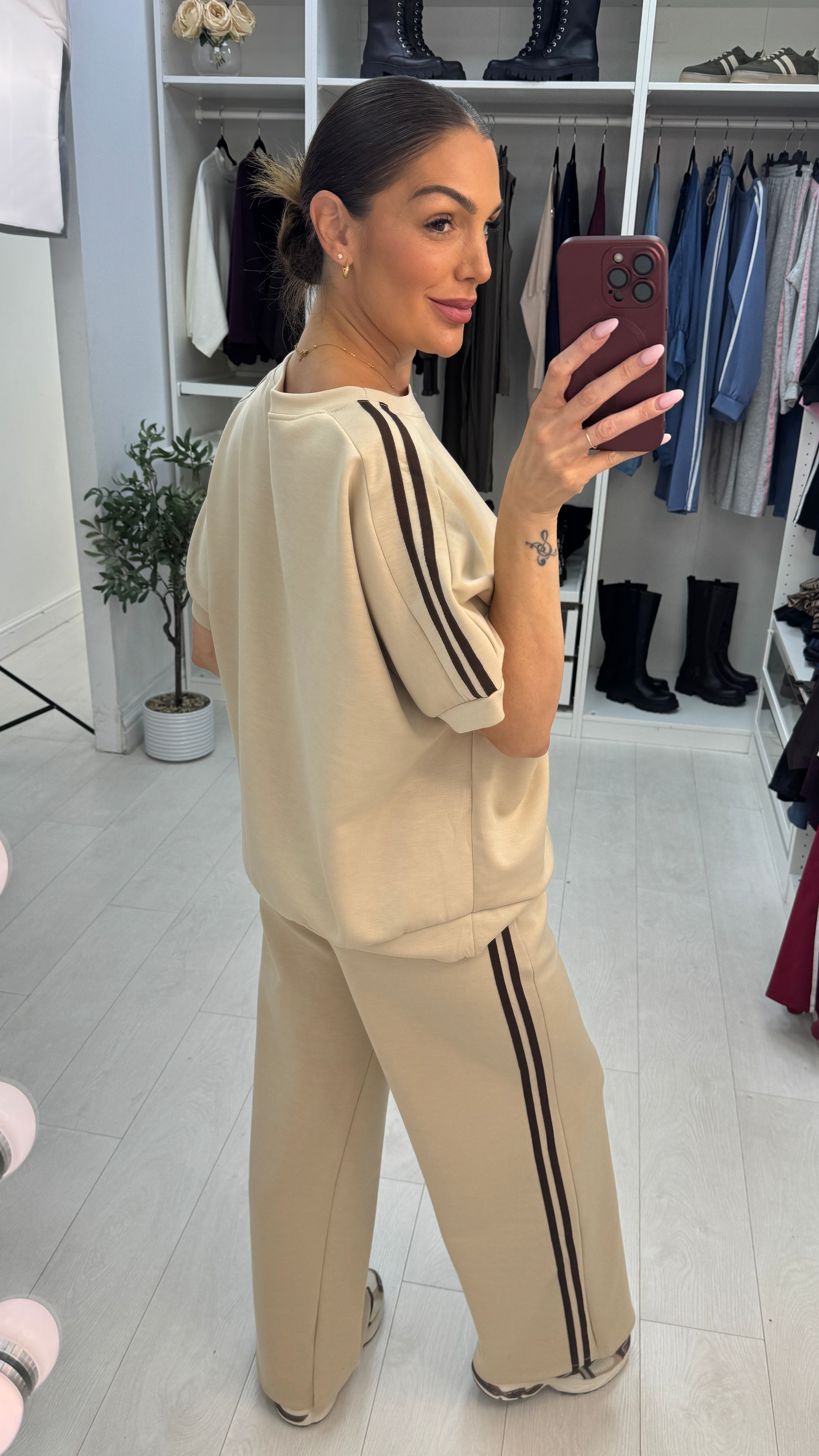 Lucy Loose Fit Side Stripe Detailed Loungewear Set