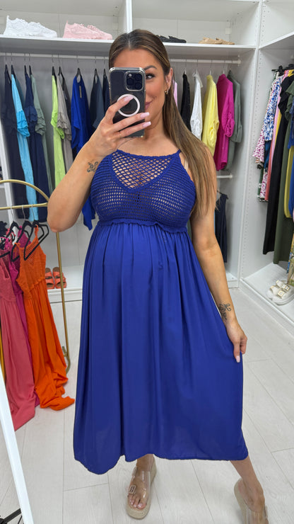 Everlee Crochet Bust Maxi Dress