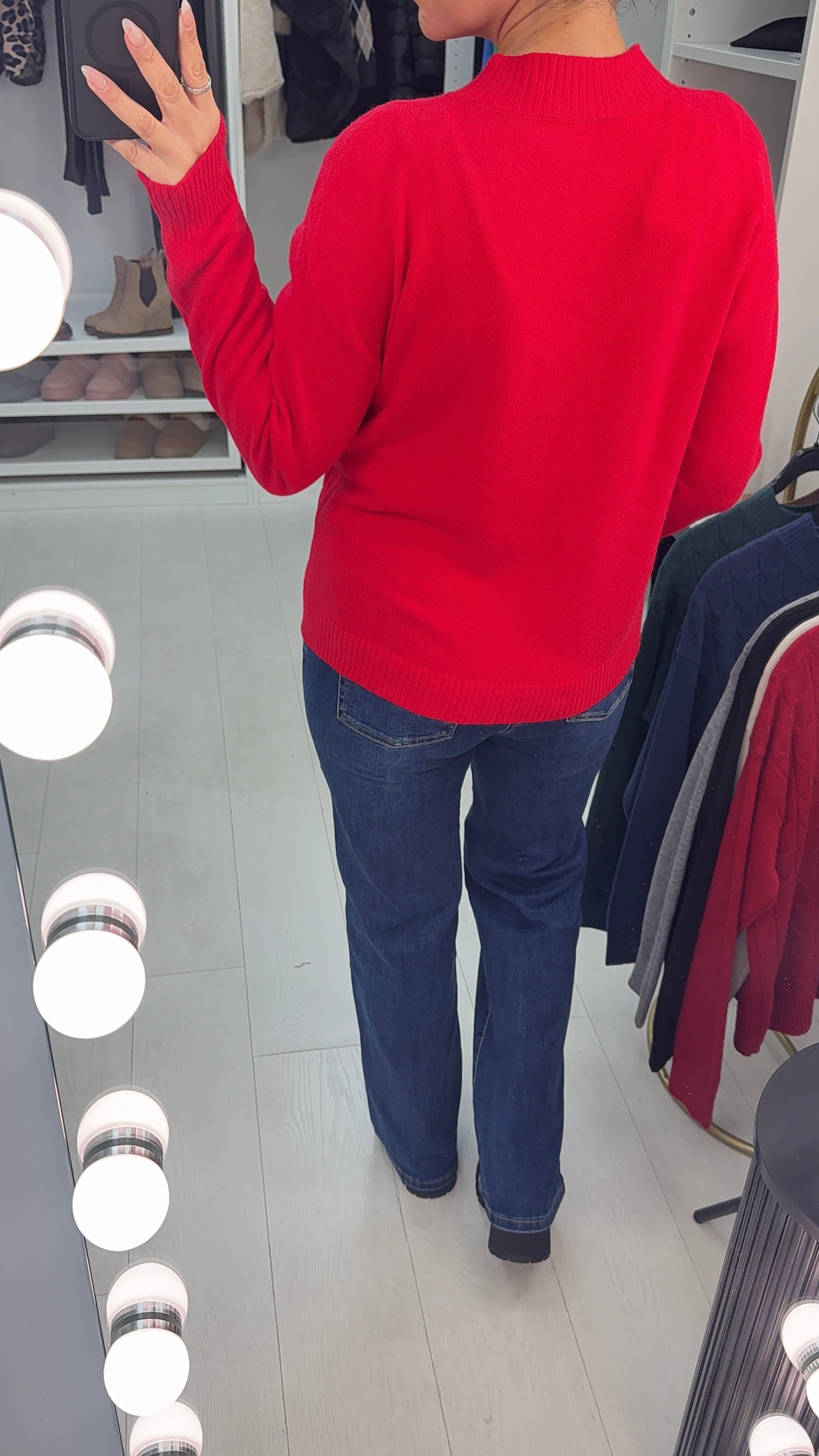 Elsey Plain Diamante Embellished Knit Jumper