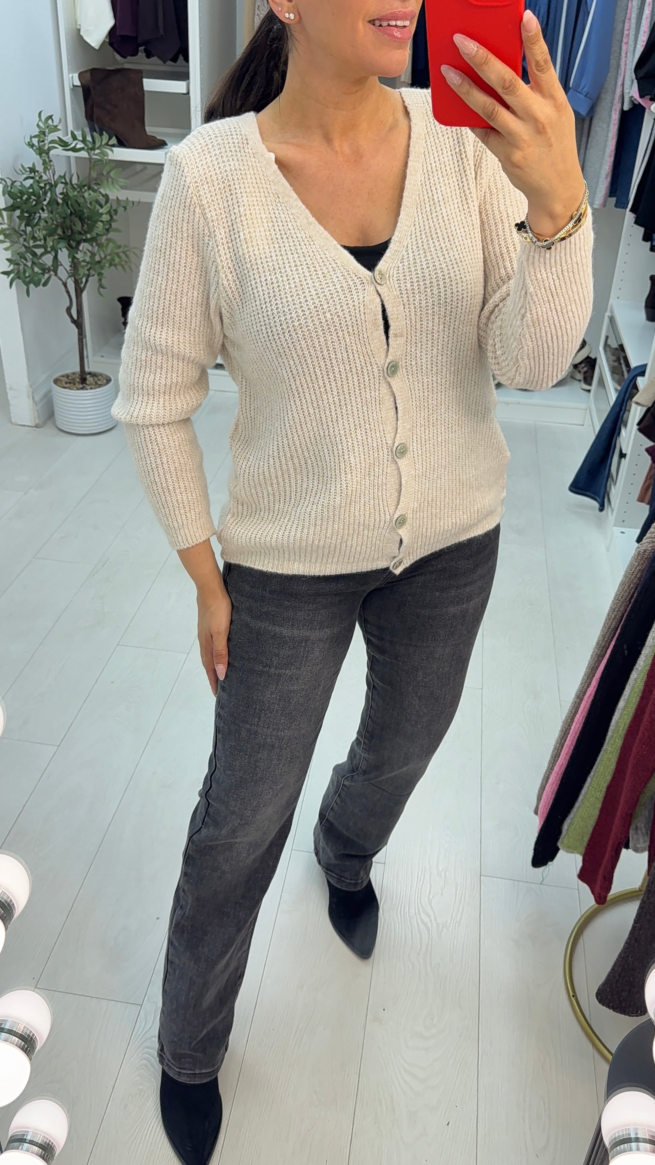 Denia Plain Super Soft Knit Cardigan