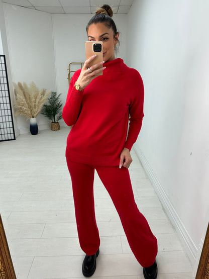 Bexley Plain Cowl Neck Loungewear Set