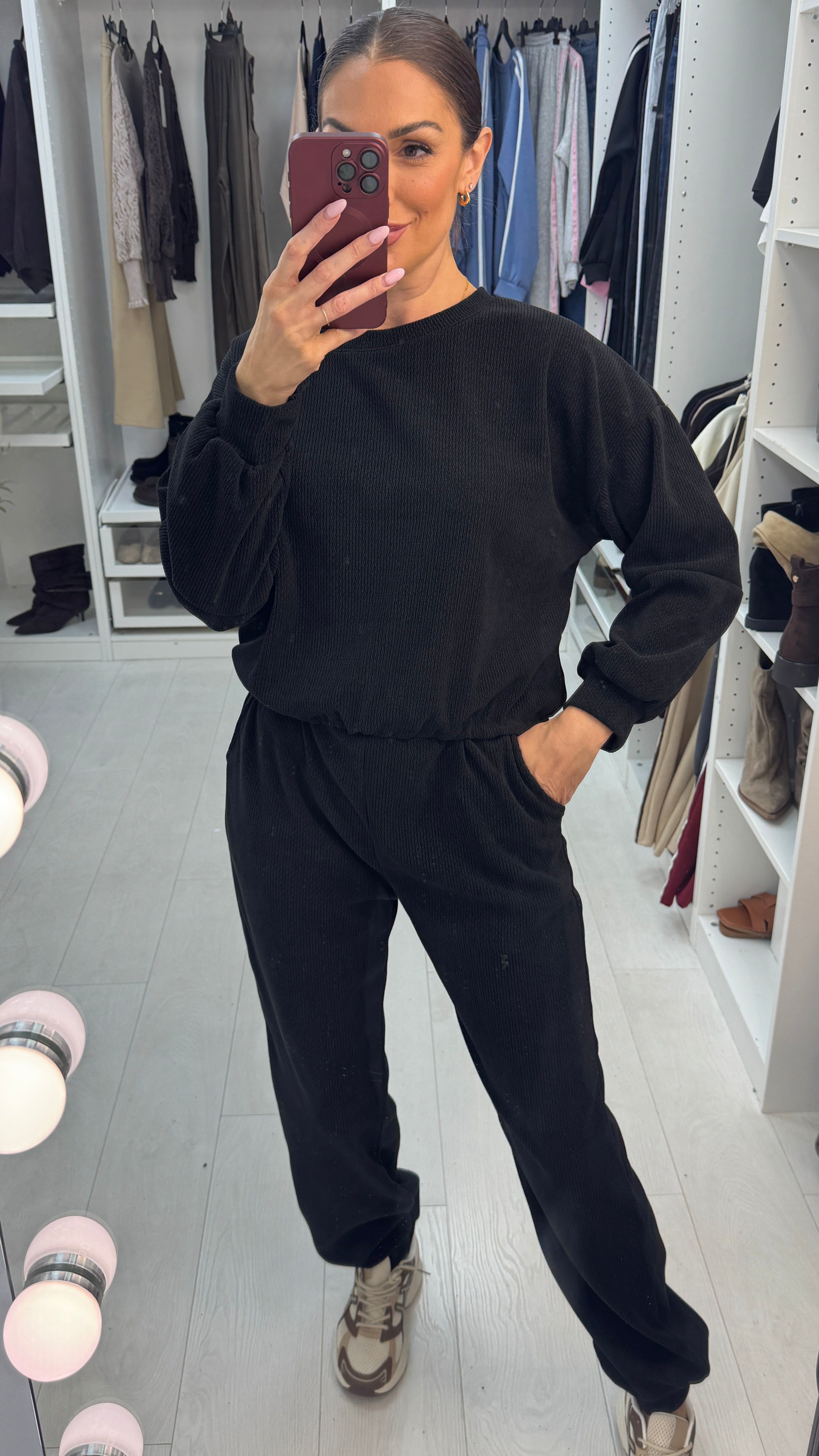 Ivie Corduroy Cuffed Leg Loungewear Set