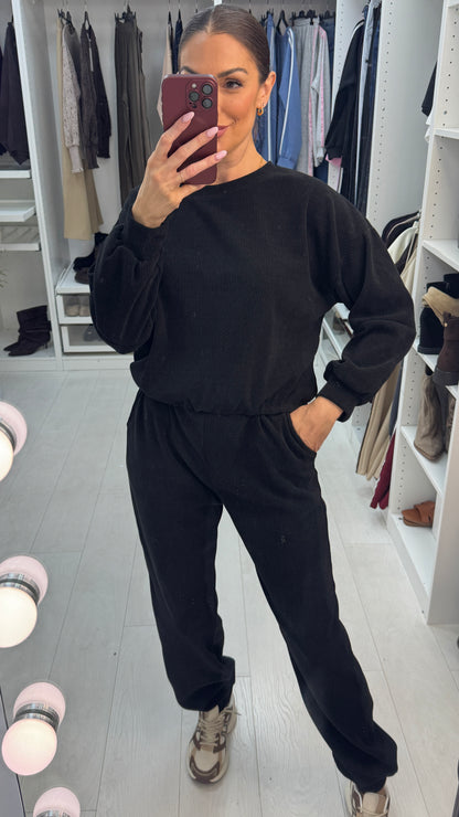Ivie Corduroy Cuffed Leg Loungewear Set