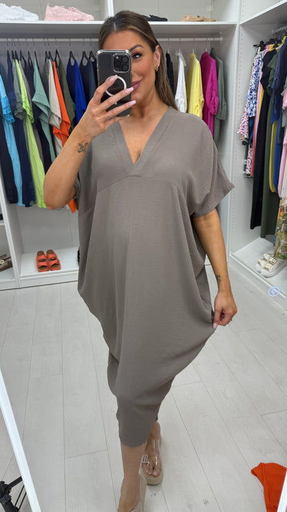 Joy V Neck Oversized Dress