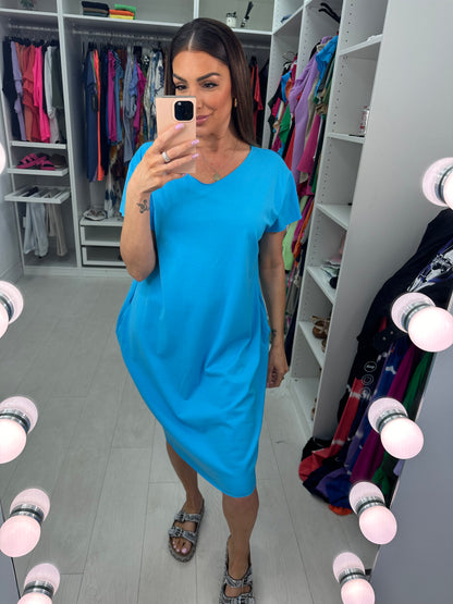 Carmen Plain Loose Fit Pocket Dress