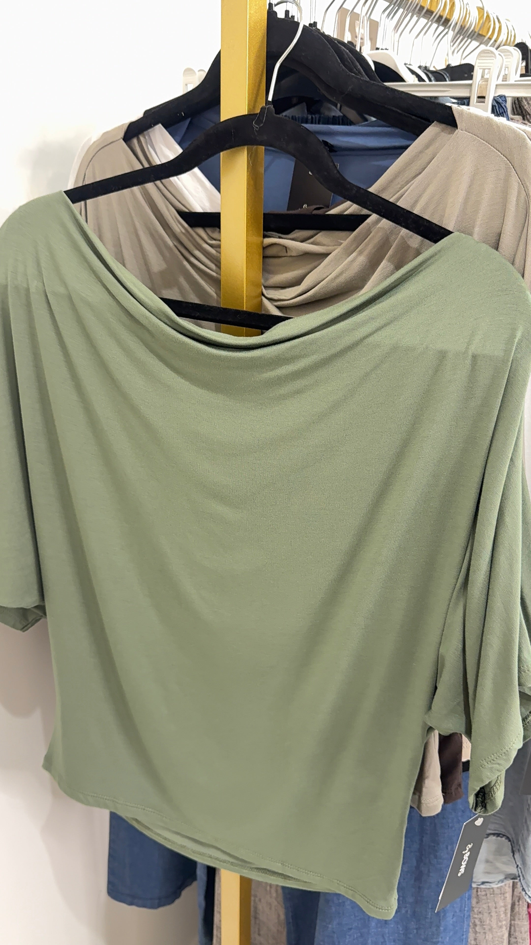 Poppy Plain Loose Fit Short Sleeve Top