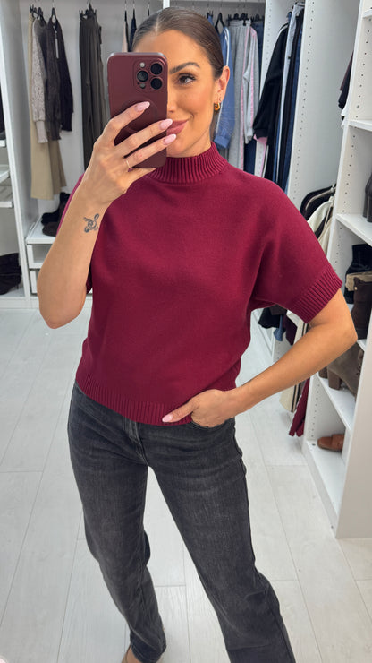 Zashia Plain Short Sleeve Jumper