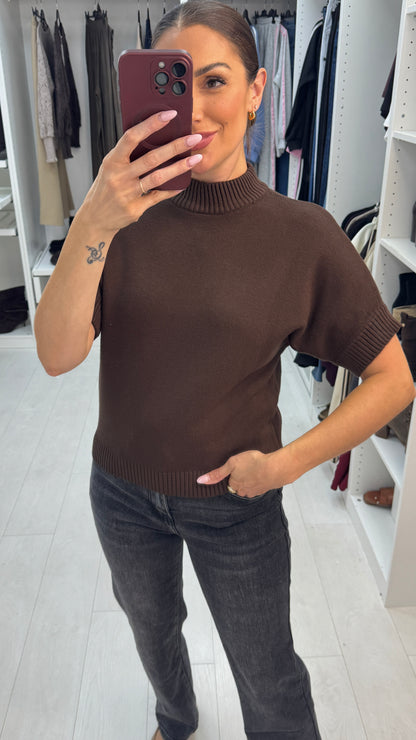 Zashia Plain Short Sleeve Jumper