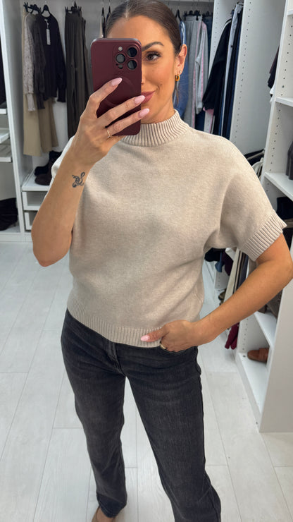 Zashia Plain Short Sleeve Jumper