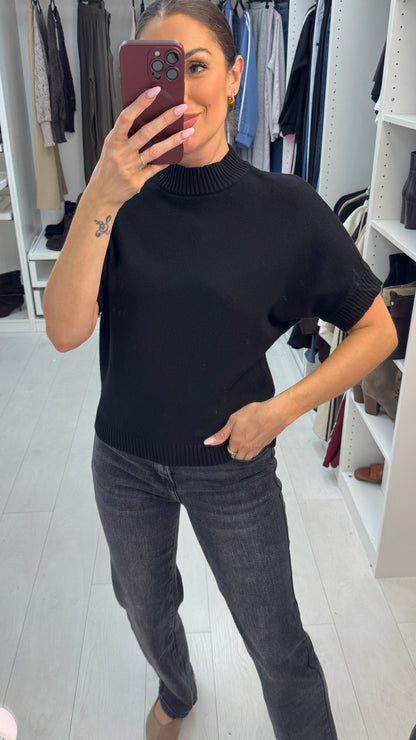 Zashia Plain Short Sleeve Jumper