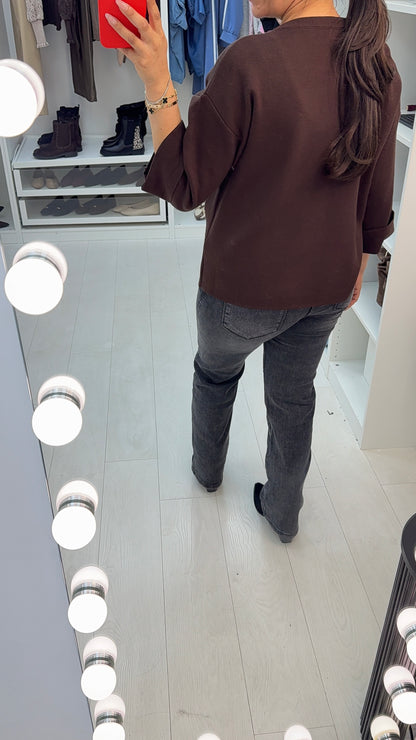 Tatiana Plain Pocket Front Top