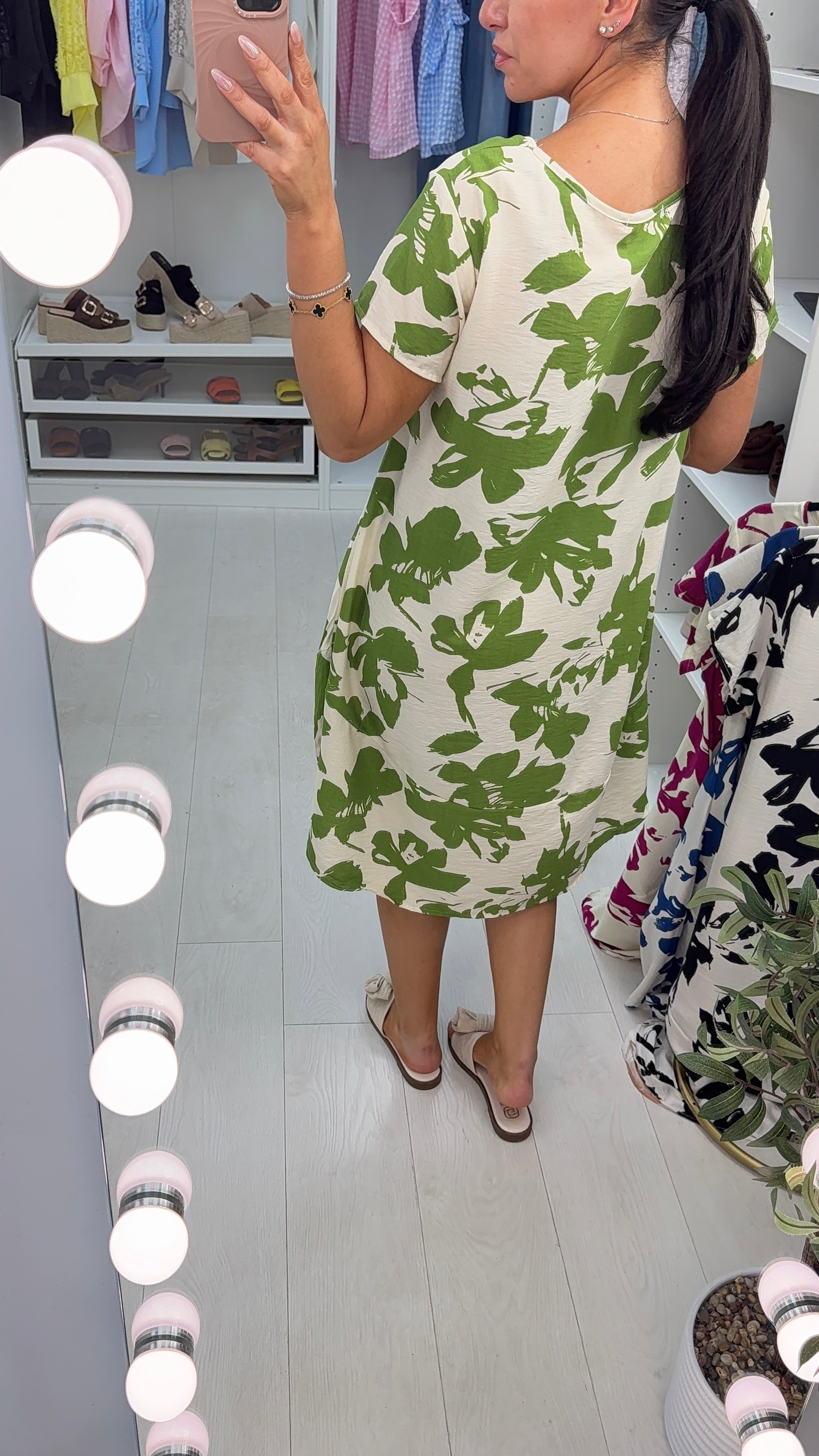 Kimmie Abstract Print Loose Fit Dress