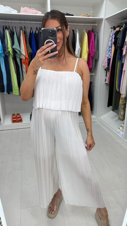Reece Pleated Double Layer Jumpsuit