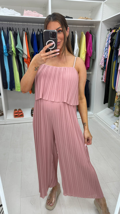Reece Pleated Double Layer Jumpsuit