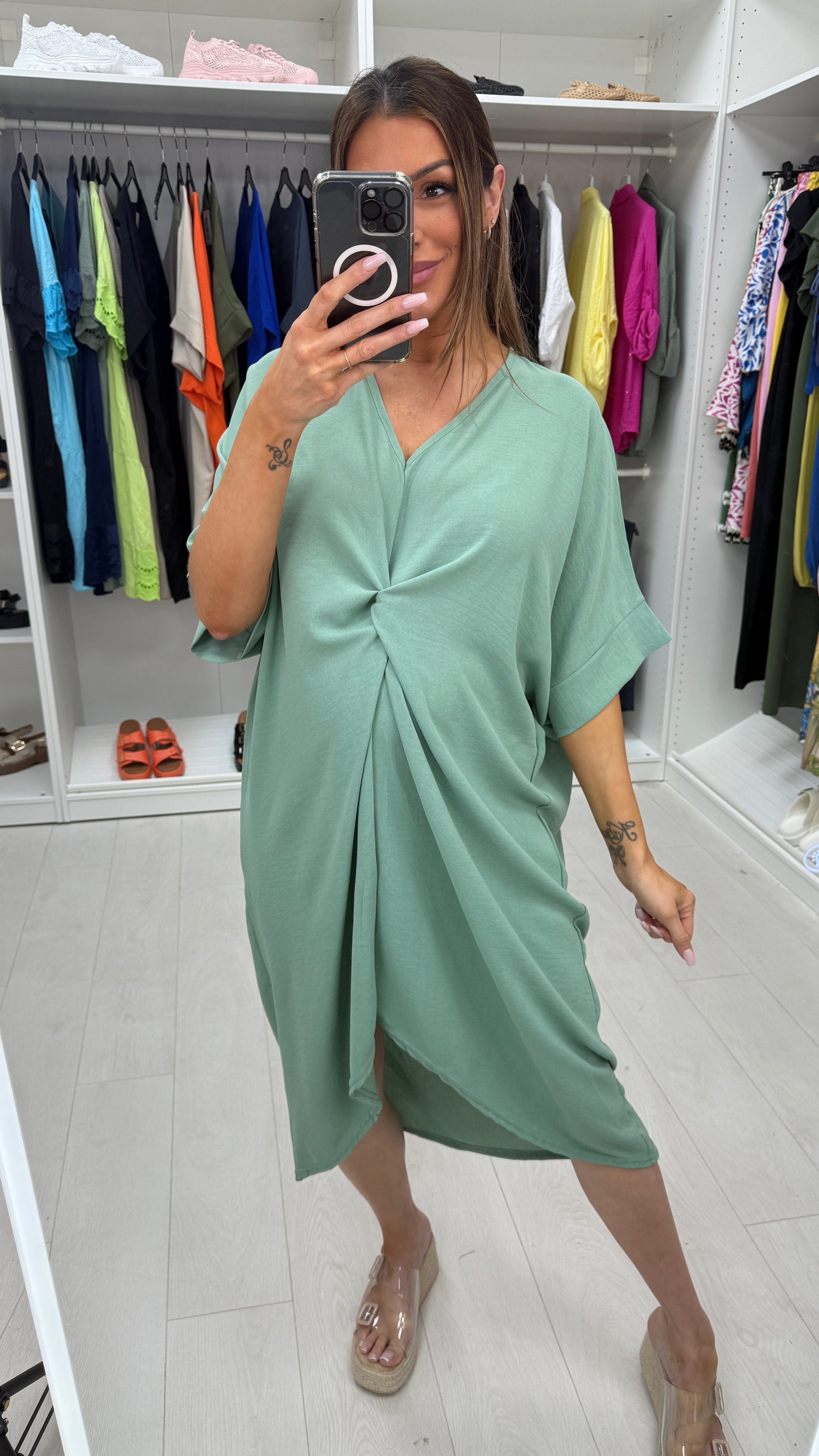 Limbani Knot Front Dress