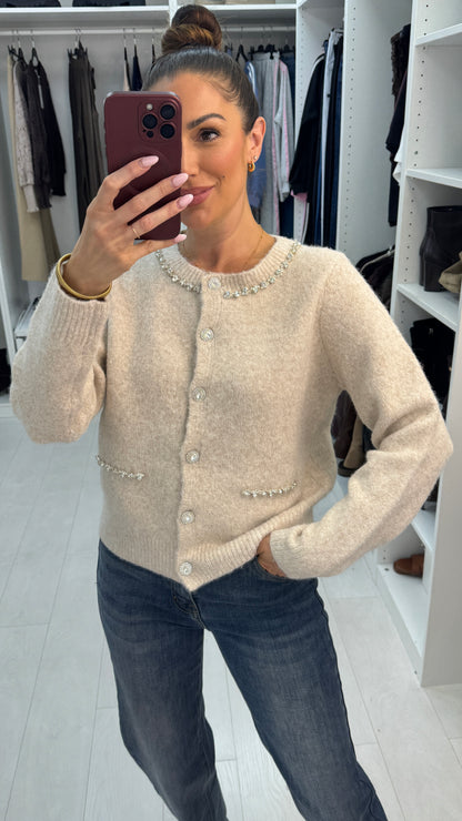 Tiara Super Soft Embellished Cardigan