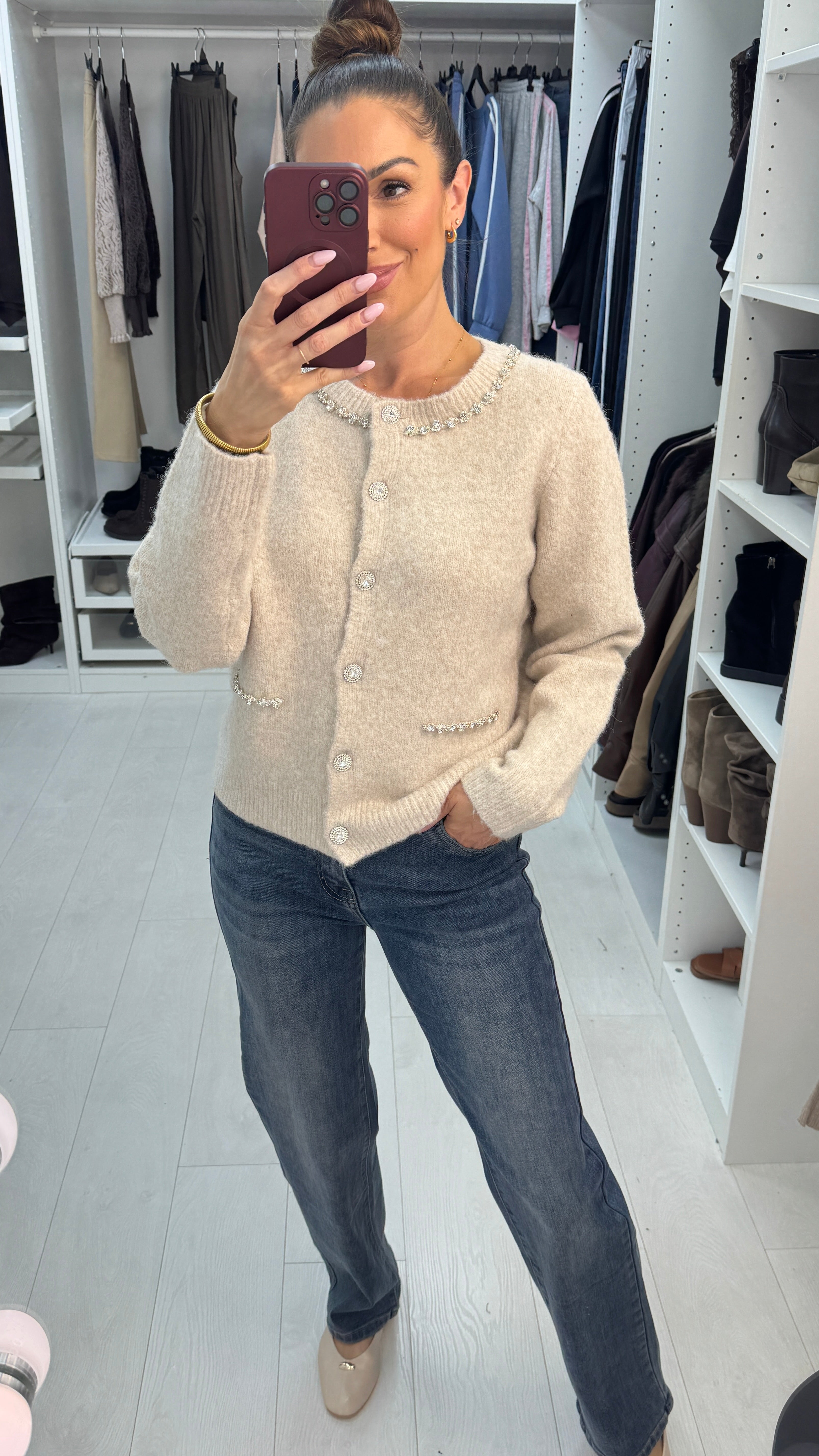 Tiara Super Soft Embellished Cardigan