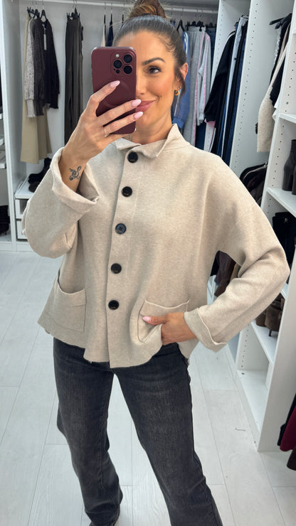 Fleur Collared Button Front Cardigan