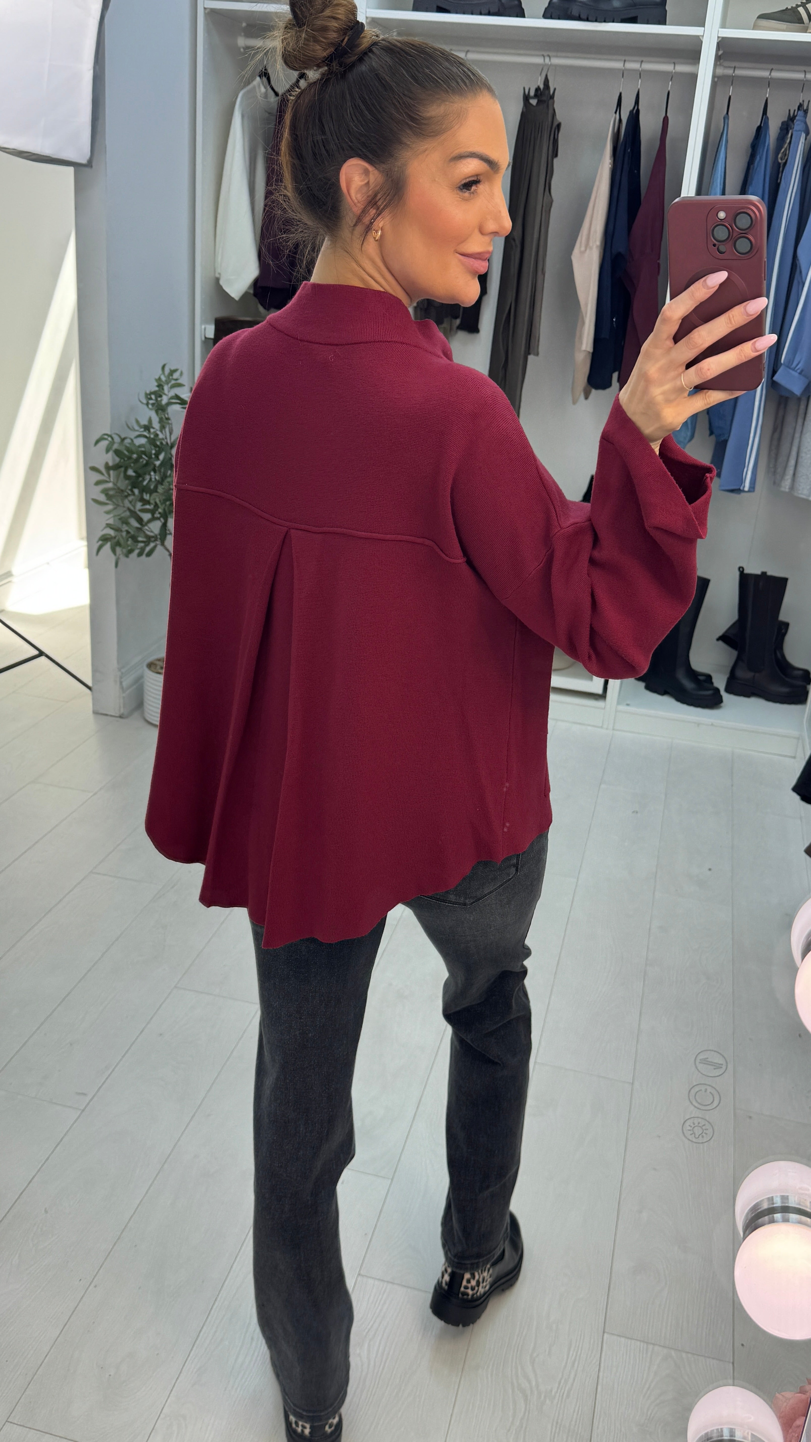 Fleur Collared Button Front Cardigan