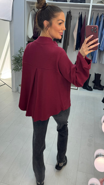 Fleur Collared Button Front Cardigan