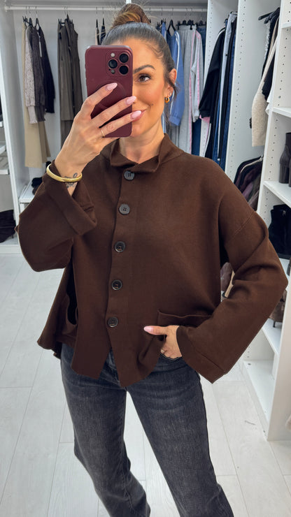 Fleur Collared Button Front Cardigan