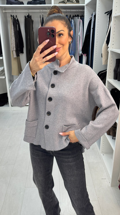 Fleur Collared Button Front Cardigan