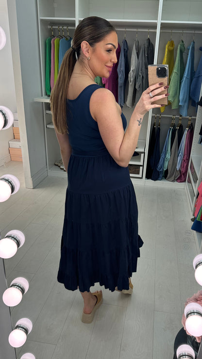 Primrose Plain Smock Maxi Dress