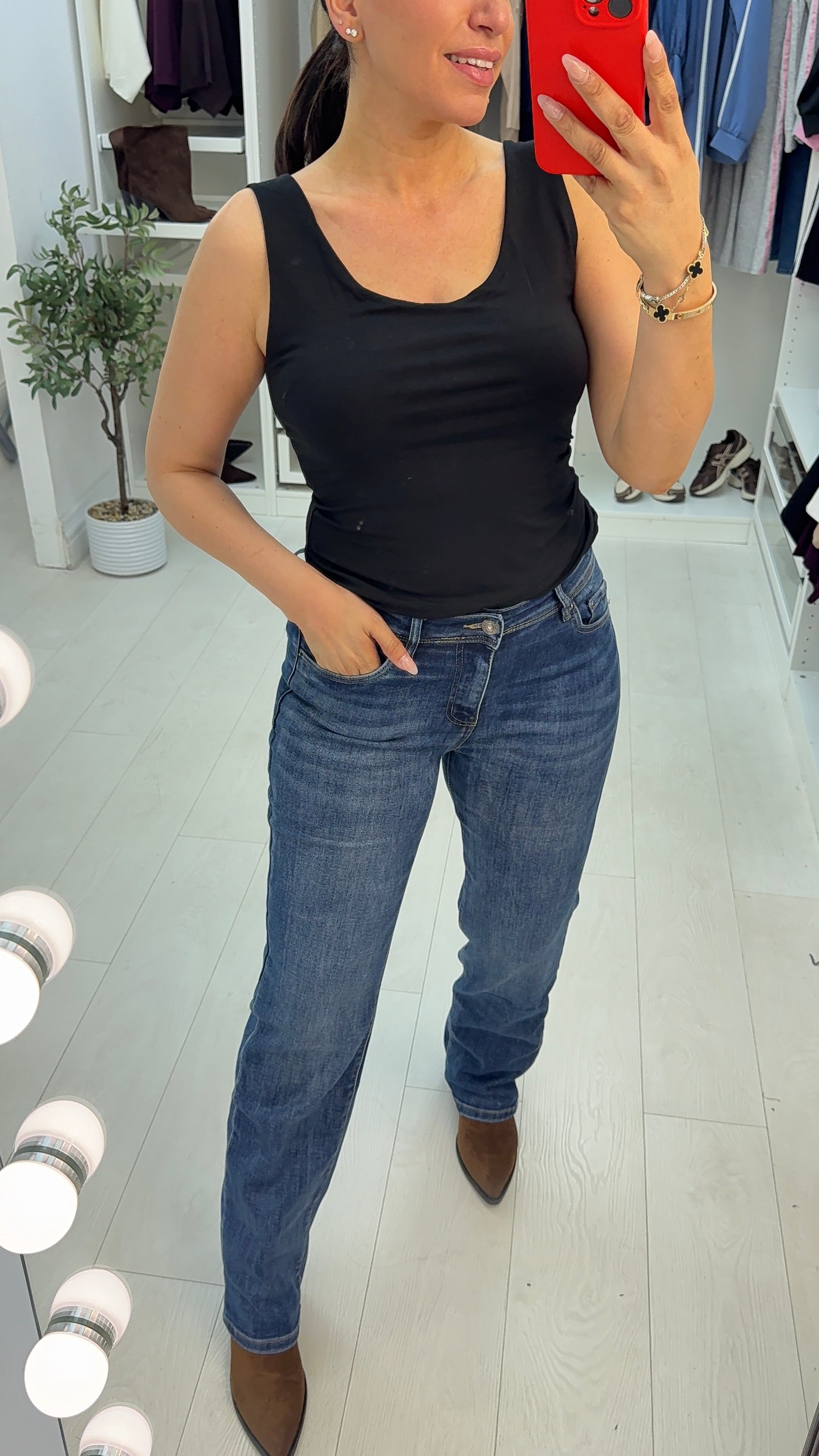 Melina Powerstretch Straight Leg Jeans