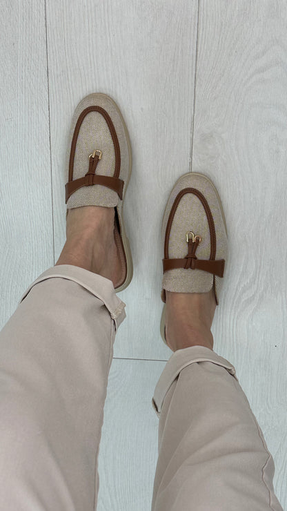 Millie Faux Leather Trimmed Slip-On Mule