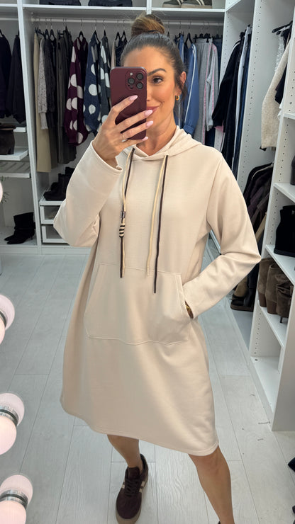 Coco Casual Hooded Jumper Dress