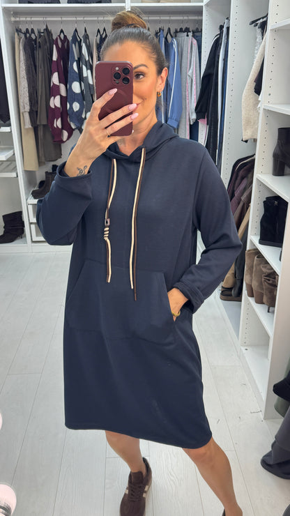 Coco Casual Hooded Jumper Dress