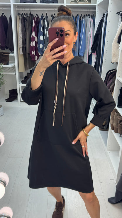 Coco Casual Hooded Jumper Dress