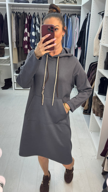 Coco Casual Hooded Jumper Dress