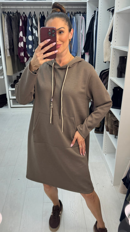 Coco Casual Hooded Jumper Dress