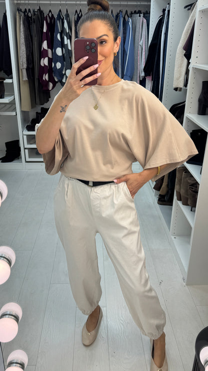 Gwenyth Plain Belted Cuff Leg Trouser