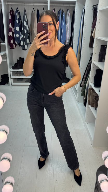 Shyla High Waisted Straight Leg Jeans