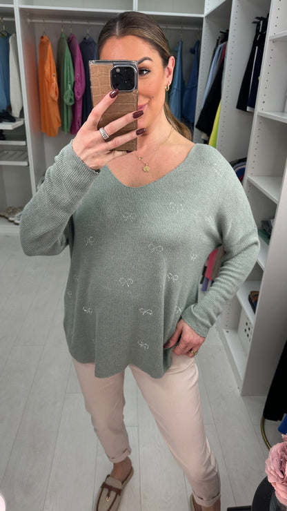 Lynsey Embellished Super Soft Knit Top