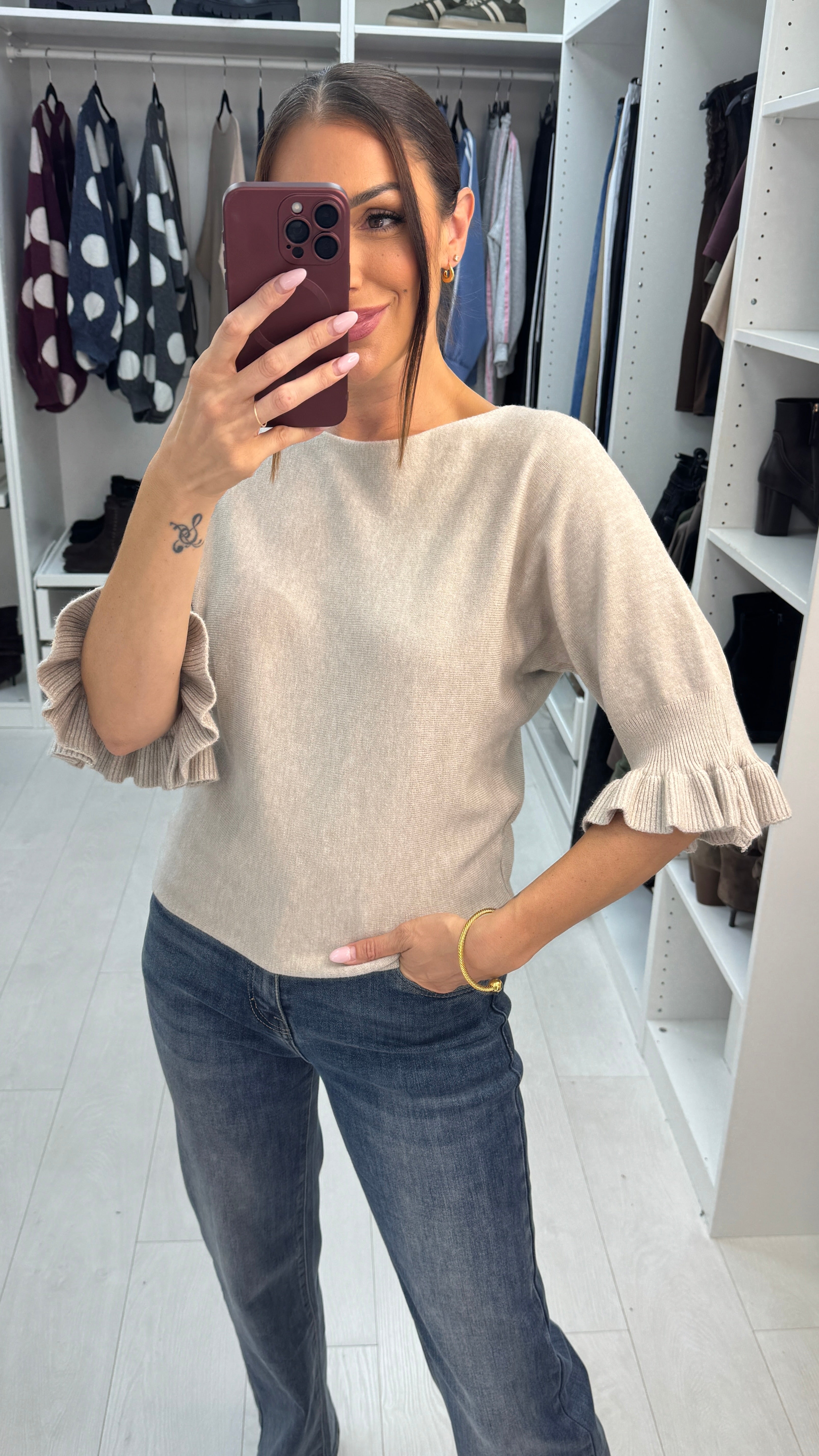 Winslow Plain Frill Detailed Jumper