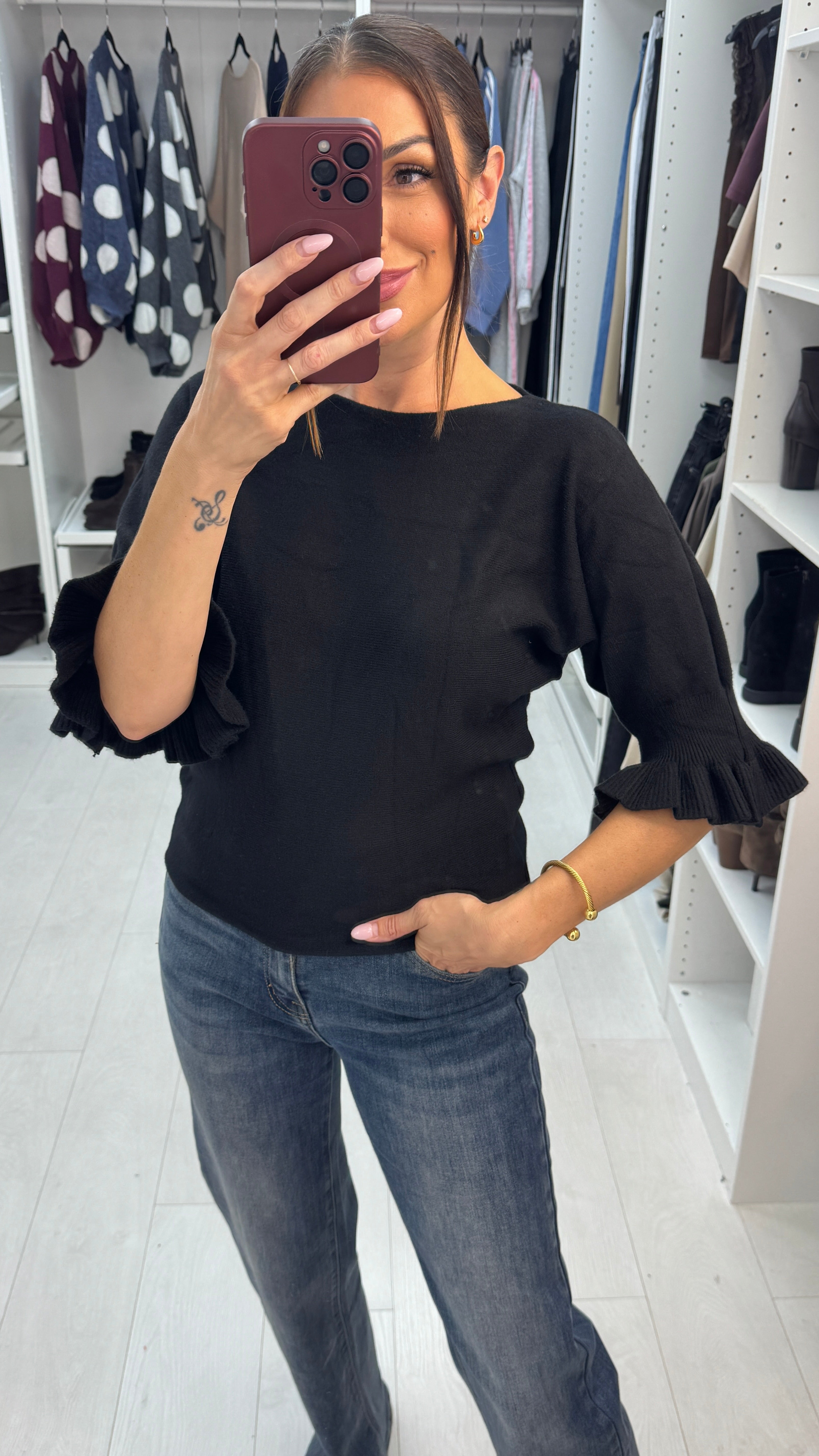 Winslow Plain Frill Detailed Jumper