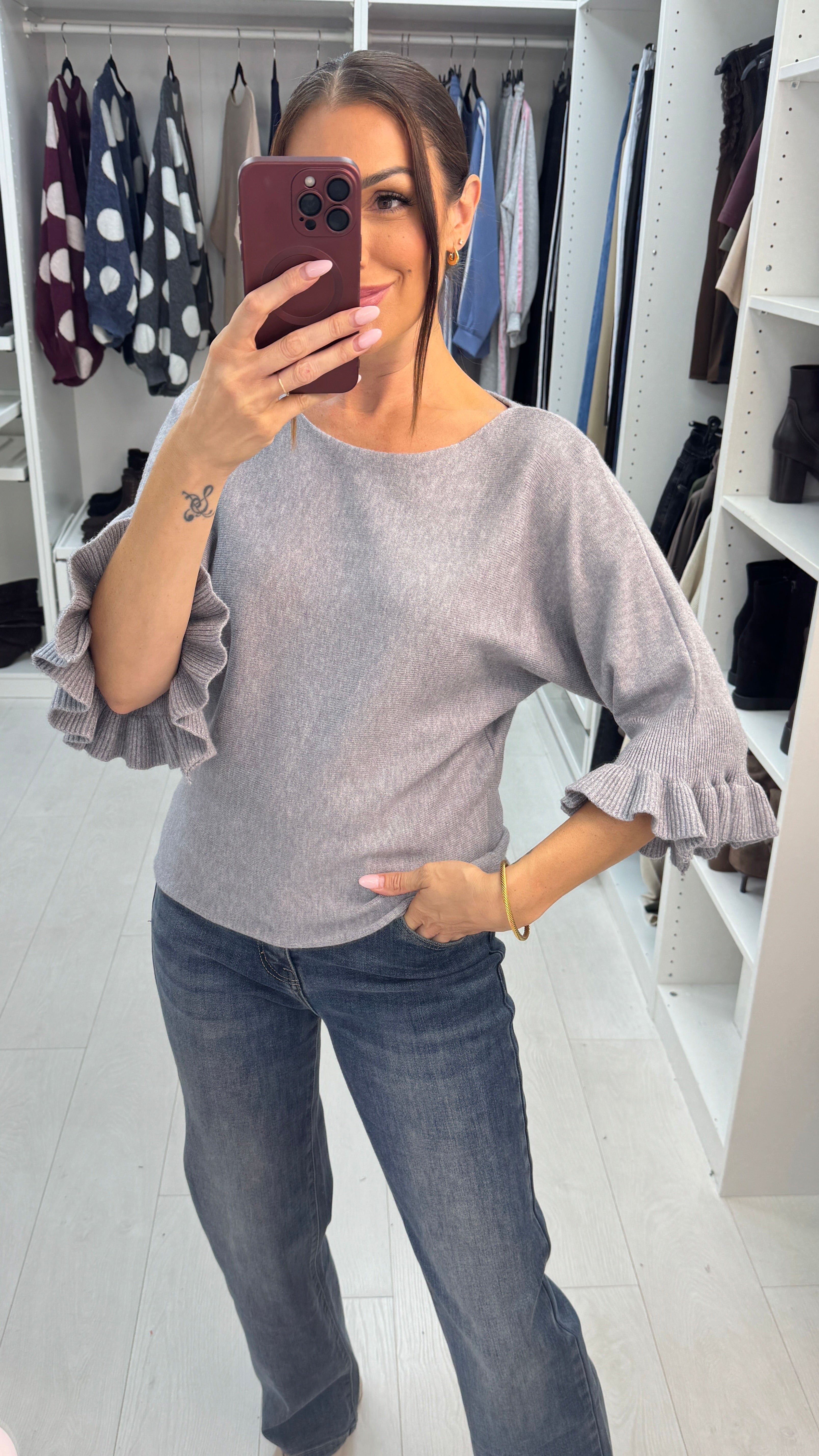 Winslow Plain Frill Detailed Jumper