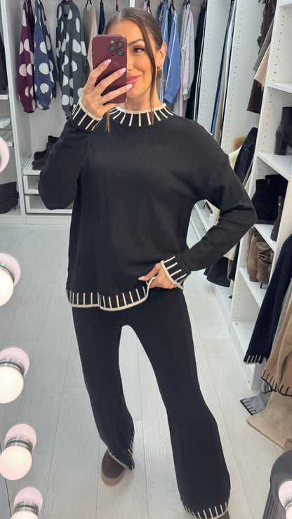 Odessa Detailed Hem Knitted Loungewear Set