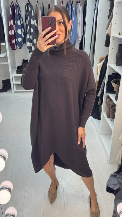 Emina Roll Neck Jumper Dress